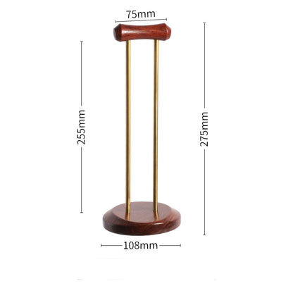 Solid Wood Headset With Metal Bracket