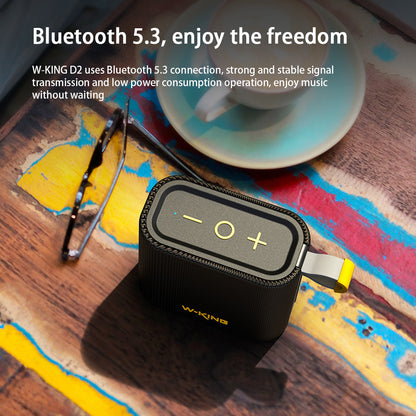 Bluetooth Speaker  Wireless Connection  Portable  Compact  Cool  Waterproof  Long Battery Life  Black